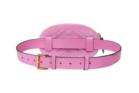 gucci marmont belt bag pink velvet|Gucci Marmont belt bag large.